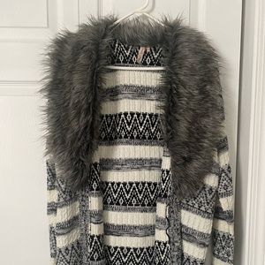 Furry cardigan/sweater